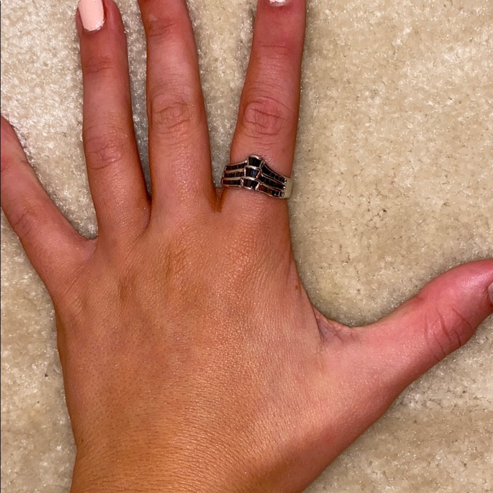 Black fashion ring